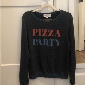 wildfox pizza party sweater